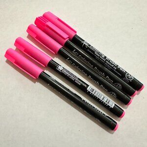 5 Sakura Color Koi Coloring Brush Marker Pen Flexible Tip Pink